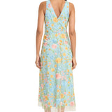 Floral Halter Neck Midi Dress