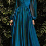 Cinderella Divine CD243 Long Sleeve A-Line Dress