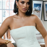 Clara Chunky Gold Hoop Earrings Gold