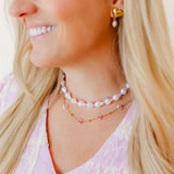 Dani Dangle Heart Earrings