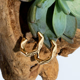 Sabrina Abstract Small Hoop Earrings