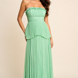 Marielle Pleated Maxi Dress