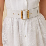Genevieve Belted Halter Mini Dress