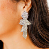 Electra Statement Earrings - Silver