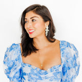 Electra Statement Earrings - Silver