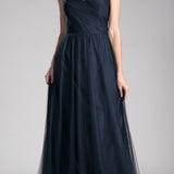 Ladivine ET320 Illusion V-Neck and Back Long Dress