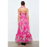 Magnolia Rose Halter Maxi Dress