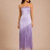 Lavande Fringe Midi Dress