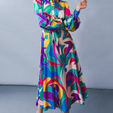 FOCUSED ON PRIORITIES WOVEN MIDI DRESS