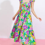 LOVE HAZE WOVEN MIDI DRESS