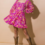 THRIVING ALL NIGHT WOVEN MINI DRESS