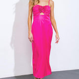SHE'S GOT WOVEN MIDI DRESS