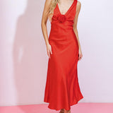 BEYOND WORDS WOVEN MIDI DRESS