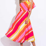 SWEETEN THE DAY WOVEN MIDI DRESS