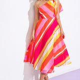 SWEETEN THE DAY WOVEN MIDI DRESS