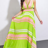 A QUICK TRIP WOVEN MAXI DRESS