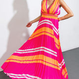 A QUICK TRIP WOVEN MAXI DRESS