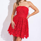 RHYTHM OF THE NIGHT WOVEN MINI DRESS