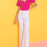 RICH FLEX WOVEN CROP TOP
