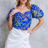 NO MATTER WHERE I GO WOVEN TOP