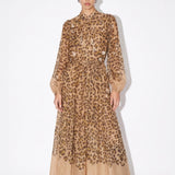 Fauve Atelier Leopard Maxi Dress — front view