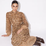 Fauve Atelier Leopard Maxi Dress — seated view