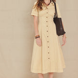 TREND ICON WOVEN MIDI DRESS