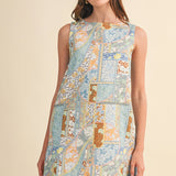 Marais Mosaic Shift Mini Dress