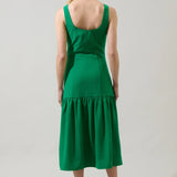 Emerald Soirée Midi Dress