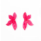 Fern Statement Earrings - Cosmic Pink
