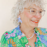 Fern Statement Earrings - Lavender Haze