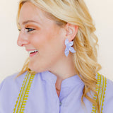 Fern Statement Earrings - Lavender Haze