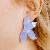 Fern Statement Earrings - Lavender Haze