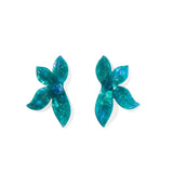 Fern Statement Earrings - Mystic Lagoon