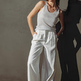 BLISSFUL LOVE WOVEN TANK TOP