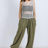 LOST IN THE WAVES WOVEN TANK TOP