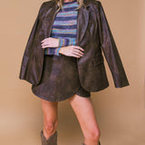 EXCEPTIONAL LOOK FAUX BLAZER