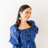 Fiona Statement Earrings - Pearl