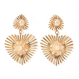 Fiona Statement Earrings - Pearl