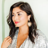 Fiona Statement Earrings - Pearl