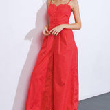 A BEAUTIFUL FEELING WOVEN JUMPSUIT