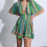 REFRESHING BEAUTY WOVEN ROMPER