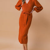 ADORABLE IDEAL SWEATER MIDI DRESS
