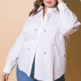 HIT OR MISS POPLIN SHIRT