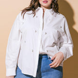 HIT OR MISS POPLIN SHIRT