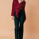 THE RIGHT ADDITION WOVEN TOP