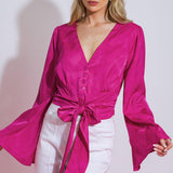 THE RIGHT ADDITION WOVEN TOP
