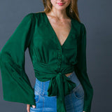 THE RIGHT ADDITION WOVEN TOP