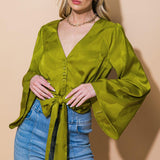 THE RIGHT ADDITION WOVEN TOP