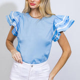 NICE AS CAN BE WOVEN TOP